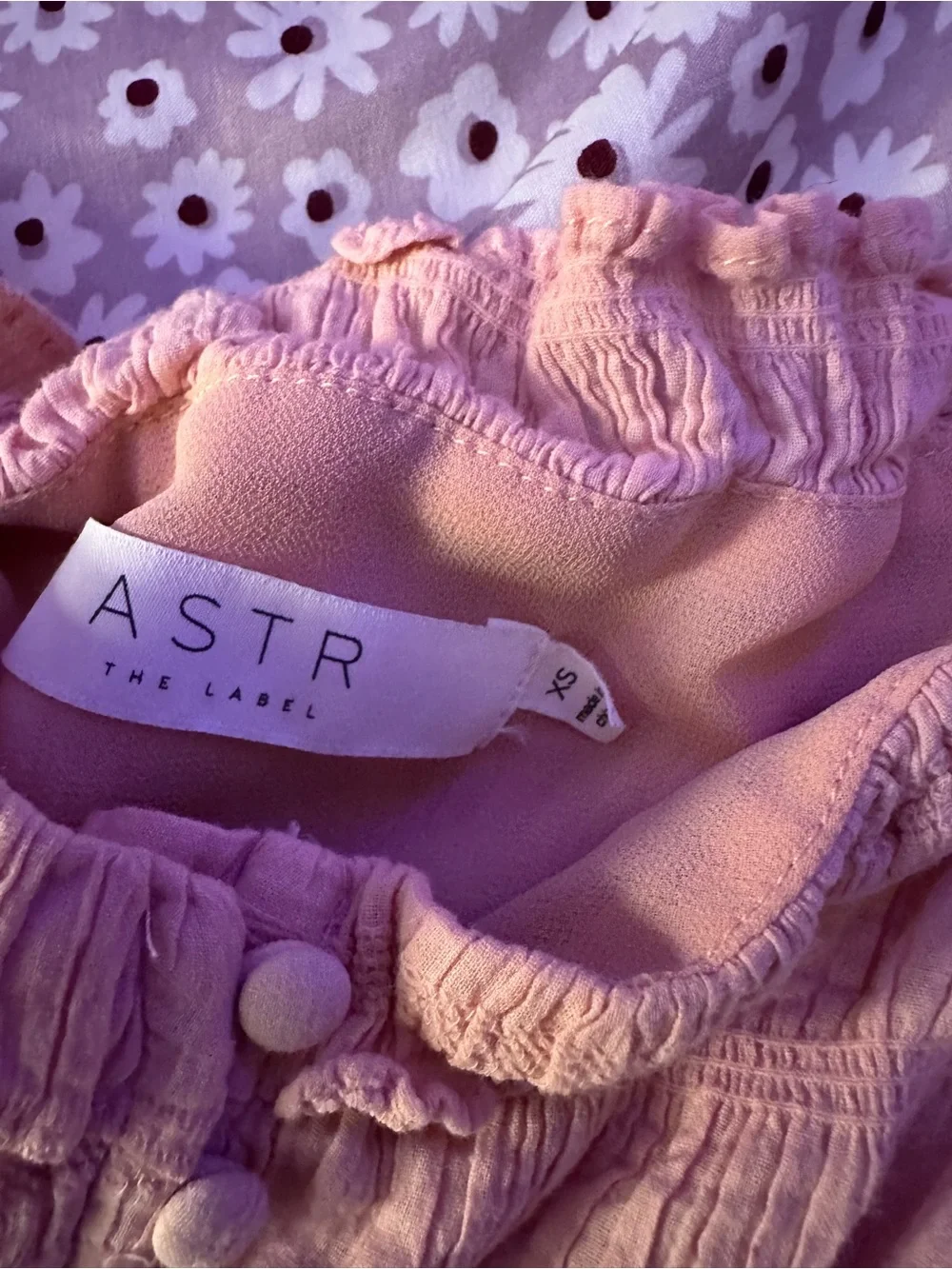 ASTR ANZA TOP IN PINK size XS